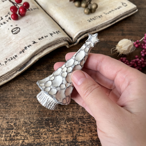 陶器のクリスマスツリー 小 L クリスマスツリー こまもん工房 通販