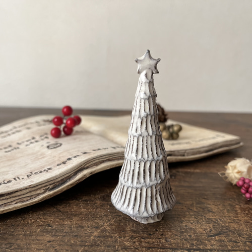陶器のクリスマスツリー 小 L クリスマスツリー こまもん工房 通販