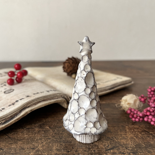 陶器のクリスマスツリー 小 L クリスマスツリー こまもん工房
