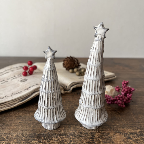 陶器のクリスマスツリー 小 L クリスマスツリー こまもん工房 通販