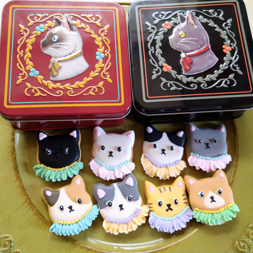 ☆sweetsいっぱいフリル猫ちゃんチャーム☆B ☆sweetsいっぱいフリル猫