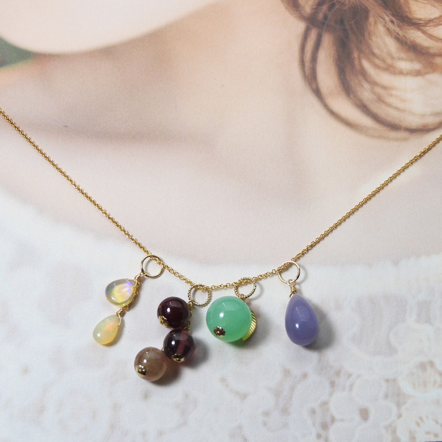 14kgf＊ペンダントップ4点セット ネックレスチェーン付き  H-52