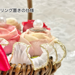 【全5種】ローズ花かごのリングピロー〈パープル ver〉 3枚目の画像