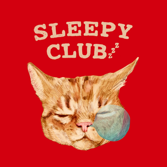 Originalパスケース「SLEEPY CLUB_ネコ」 9枚目の画像