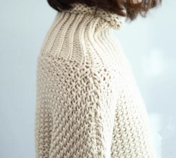 JOIN♥2色 秋冬 厚手のセーター　ハイネックショート丈ニット 8枚目の画像