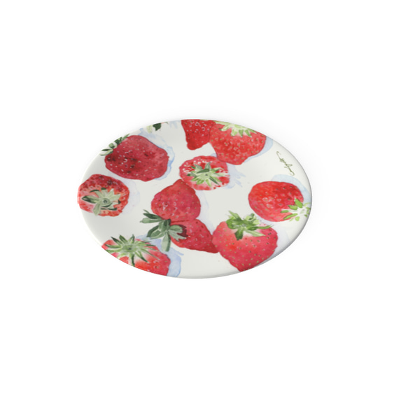 【受注生産】 苺の小皿　16.5cm  2枚セット 8枚目の画像