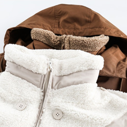 レディース*メンズ兼用·子羊の毛皮のコート冬の綿入れのコート綿の服 2カラー  20-1127 18枚目の画像
