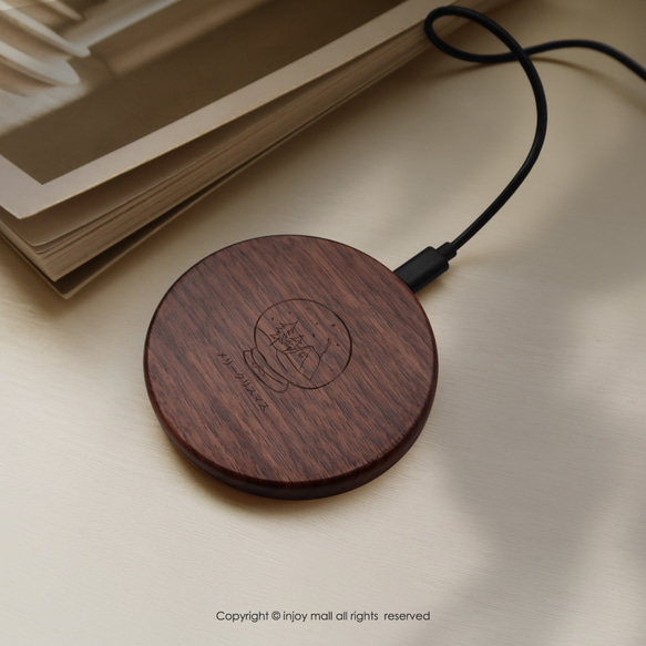 客製化禮物 許下心願 木質無線充電器 Wireless Charger 第2張的照片