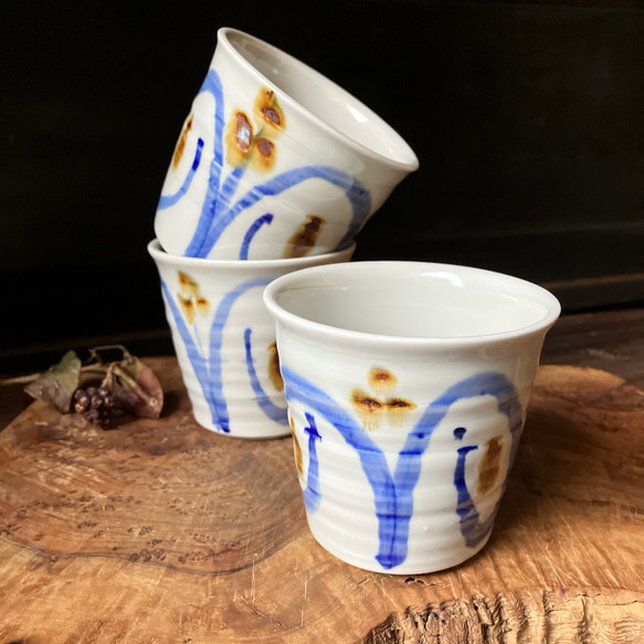 手作り窯焼きカップ1 / Handmade Kiln-fired Cup1新作2023♪ 2枚目の画像