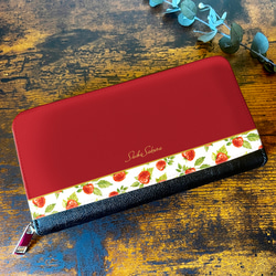 チェリーの長財布（レッド） さくらんぼ チェリー 財布 長財布 長財布
