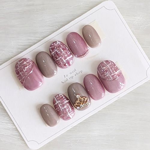 マグネットツイードネイル ネイルチップ（つけ爪） 7o-nail 通販  