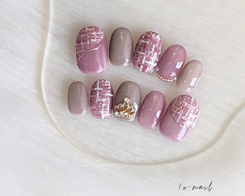 マグネットツイードネイル ネイルチップ（つけ爪） 7o-nail 通販