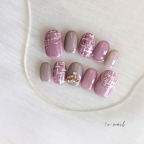 マグネットツイードネイル ネイルチップ（つけ爪） 7o-nail 通販