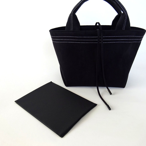 マチ広 トートバッグ 洗濯可 超軽量 / ブラック 黒 トートバッグ ma