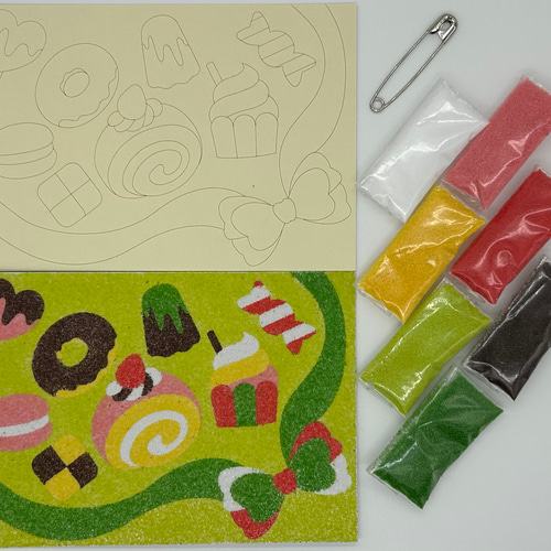 新発売】キラキラな色砂で作る「スイーツ砂絵キット」 おもちゃ