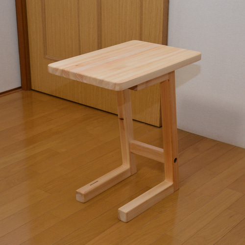 木製 ハンドメイド オーダー コの字 ワトコオイル 踏み台 サイド