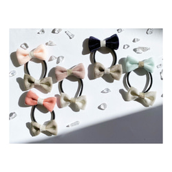 ヘアゴム キッズ 子供 女の子 リボンゴム ファミリア 結婚式 ミナ