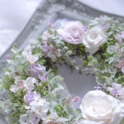 Pink Lavender natural wreath 2枚目の画像