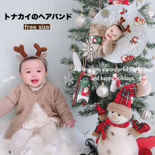 数量限定/即納】トナカイのヘアバンド(期間限定)*クリスマス*トナカイ 