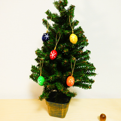 クリスマスオーナメント 赤金・金緑 雪の結晶 Kimmerle キマール社］クリスマス ゴールドオーナメント 立体 雪の結晶 3cm