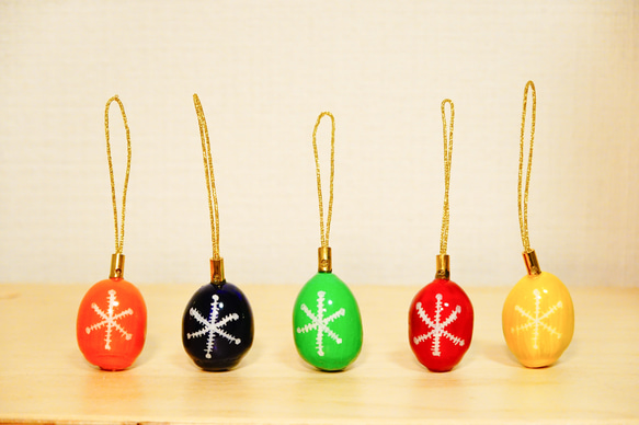 クリスマスオーナメント 赤金・金緑 雪の結晶 Kimmerle キマール社］クリスマス ゴールドオーナメント 立体 雪の結晶 3cm