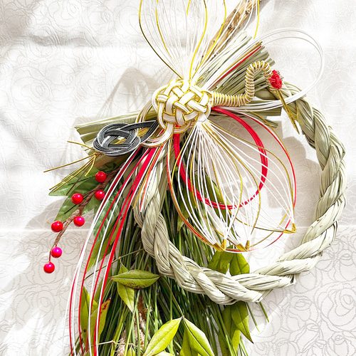 予約大鶴】完全受注制 天然若松の立派な正月飾り 松飾り 鶴水引 自然