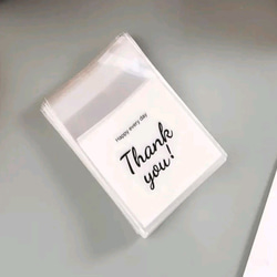 [送料無料] Thank you! ラッピング袋 7×7cm　35pcs 1枚目の画像