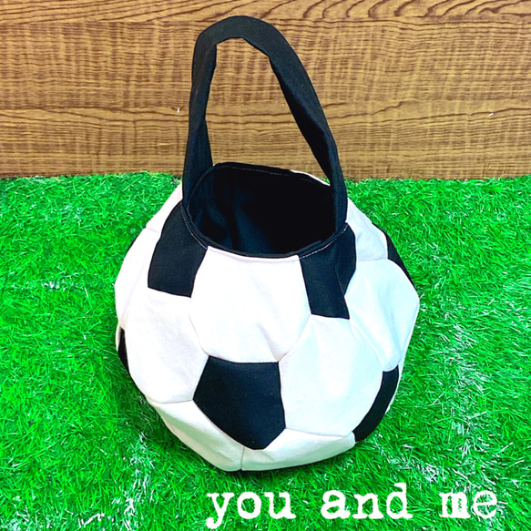 サッカーボールバッグ 帆布 トートバッグ トートバッグ you and me
