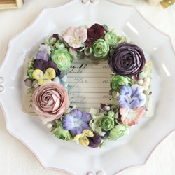 布花 飾って楽しむ布花 リース アートフラワー ao. 通販