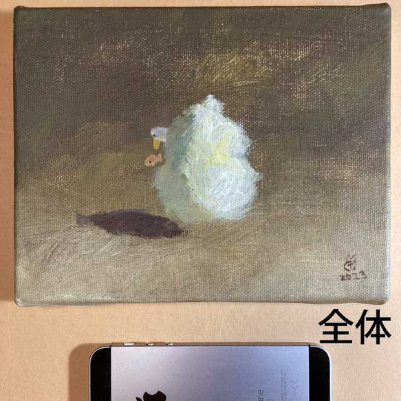 どこへ行くのか気になる（アクリル絵の具による原画） 2枚目の画像