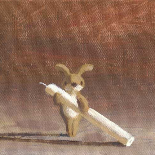 火を貸してほしい（アクリル絵の具による原画） イラスト トモハルンバ  