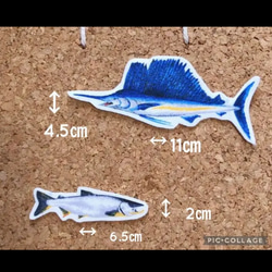❁︎アイロン加工なし❁︎ 海の生き物　魚　ワッペン　布ワッペン　アップリケ 3枚目の画像