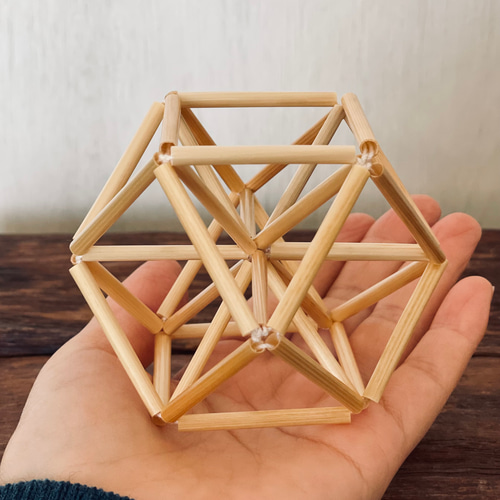 ヒンメリ てのひら幾何学 2種類セット (バランス） 立体・オブジェ