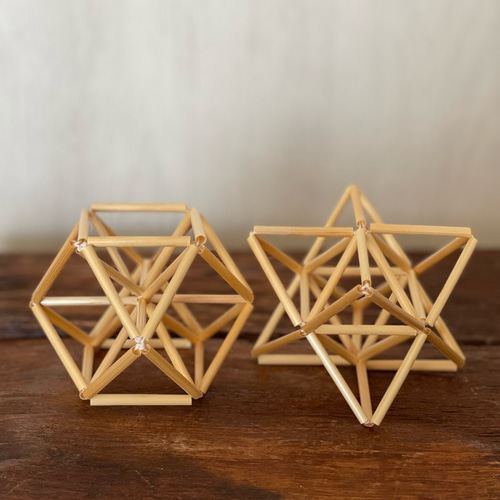 ヒンメリ てのひら幾何学 2種類セット (バランス） 立体・オブジェ