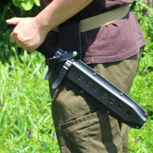 サバイバルマスター1フルタング レッドオルカ 剣鉈 1尺 甲伏せ造り カイデックスケース鞘付サバイバルマスター1フルタン sword ナイフ 剣鉈 サバイバル レッドオルカ ククリ Japanese Samurai Katana 軍用