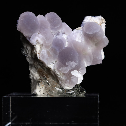 ☆球状結晶美☆ 和み系 淡くきれいなパープルの 天然 フローライト 12g