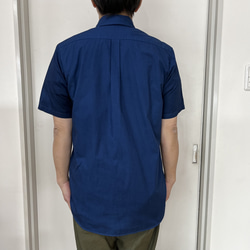 藍染シャツ M とLサイズ（無地　長袖） 3枚目の画像