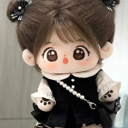 20cmぬいぐるみ 着せ替えぬいぐるみ かわいい 茶色髪茶色目の少女 服