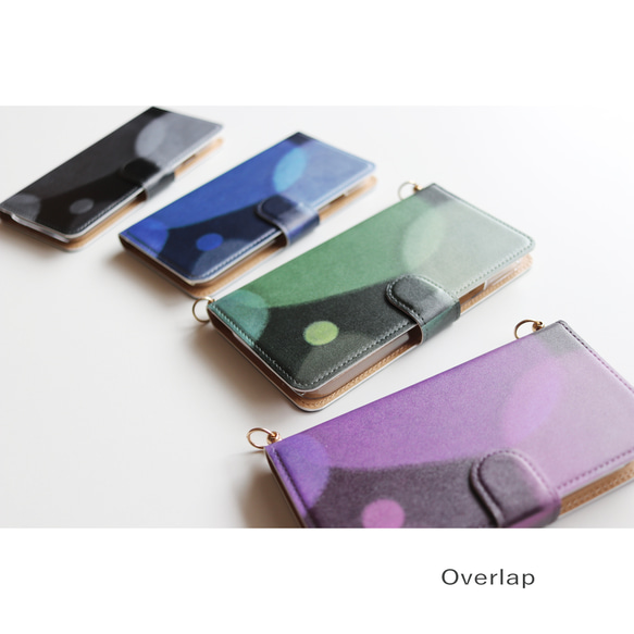 【Overlap】手帳型スマホケース 1枚目の画像