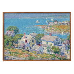 カキツバタの咲く水辺」透明水彩画 原画 風景画 額縁付 F6サイズ 絵画