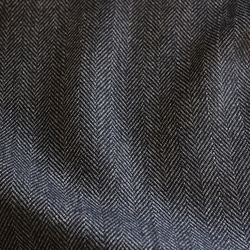 カンタ刺繍シルクとウールのスリットコンビスカート【ヘリンボーンB】 12枚目の画像