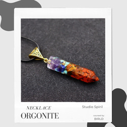 ✜オルゴナイト（ORGONITE）✜ 天然石 ジェムストーン ネックレス お守り ✜ ヘキサプリズム ✜ 3枚目の画像