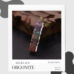 ✜オルゴナイト（ORGONITE）✜ 天然石 ジェムストーン ネックレス お守り ✜ ペンシプリズム ✜ 3枚目の画像