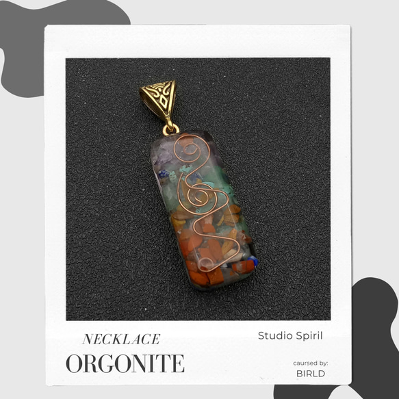 ✜オルゴナイト（ORGONITE）✜ 天然石 ジェムストーン ネックレス お守り ✜ ゾイドプリズム ✜ 3枚目の画像