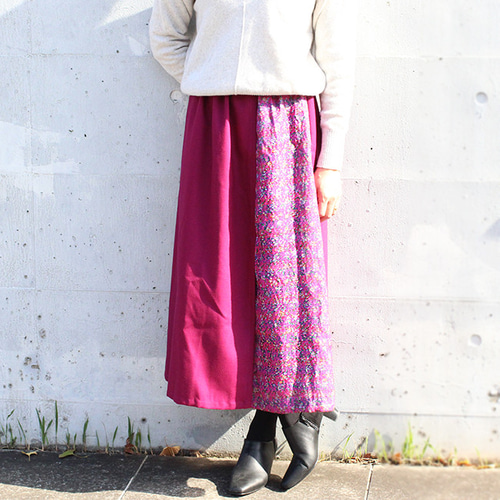 ピンク スカル刺繍 スカート I ♥ DRAGON ピンク スカル刺繍 スカート I ♥ DRAGON