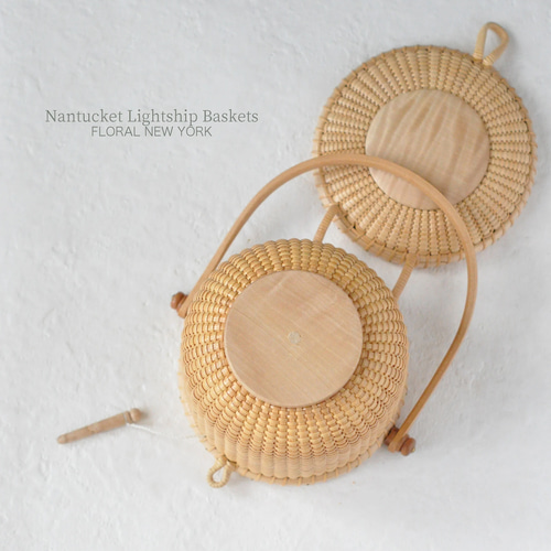 ナンタケットバスケット　蓋つき　バンブー 　かごバッグ ナンタケットバスケット 蓋つき バンブー かごバッグ - メルカリ