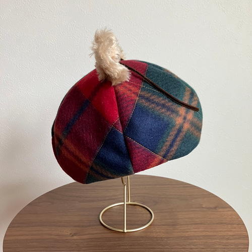 Triple*fortune】ベレー帽(赤チェック) | KIST ONLINE STORE