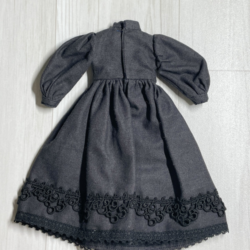 22cmドール服リカちゃん ピュアニーモ 黒のクラシカルドレス その他