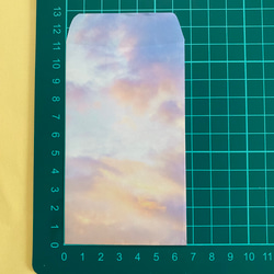 折り紙　千代紙　ポチ袋　空　雲　デザインペーパー　お年玉袋　ミニ封筒 3枚目の画像