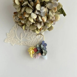 耳飾り「魔女の庭に咲く紫陽花」 2枚目の画像